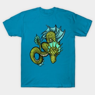 Coiled Green Sea Serpent T-Shirt